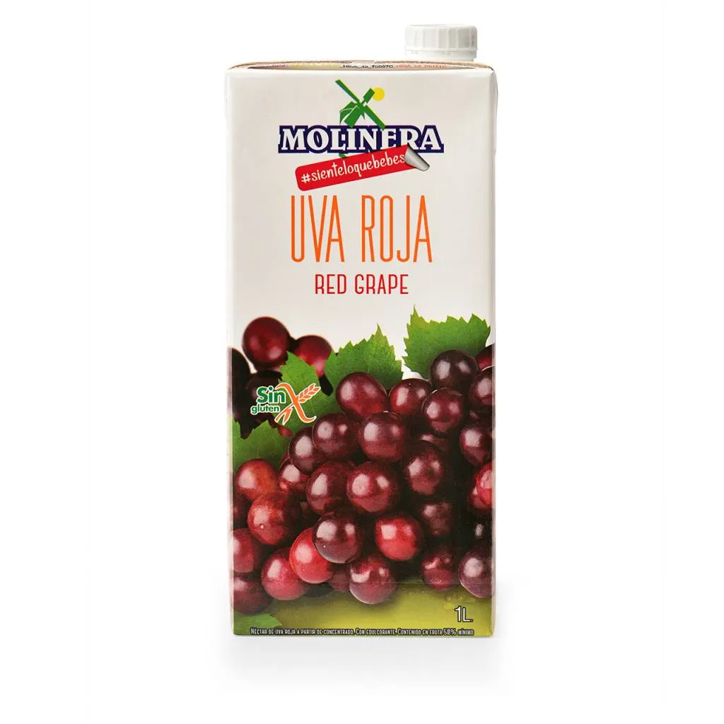 Uva Roja en Brik 1 Lt. S/a Molinera