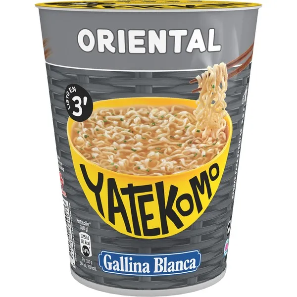 Yatekomo Fideo Oriental Vaso G B 60 g