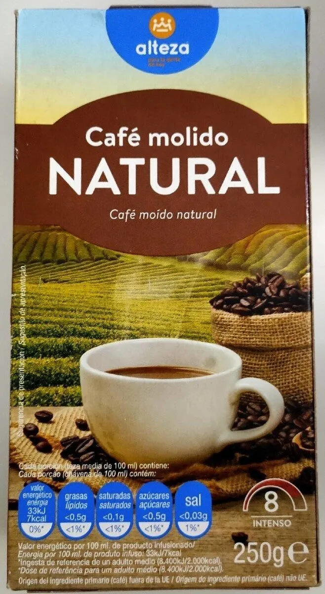 Alteza Café Natural Molido Paq 250 g